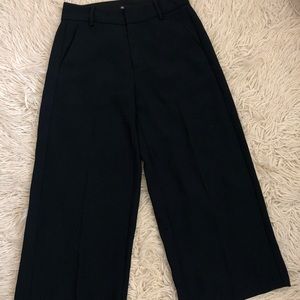 Madewell midrise black wife leg cropped pants